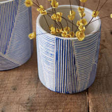 Load image into Gallery viewer, Set of Two Blue Lagoon Pots
