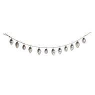 Silver Mercury Glass Acorn & Twine Garland