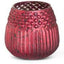 Matte Red Mercury Glass Honeycomb Vases - 3 Styles 1
