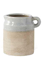 Ceramic Pot with Light Blue Glaze - Graduated Sizes & Styles