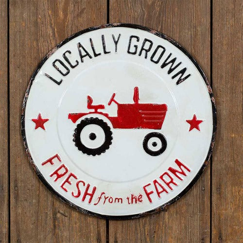 Locally Grown Fresh From The Farm Sign