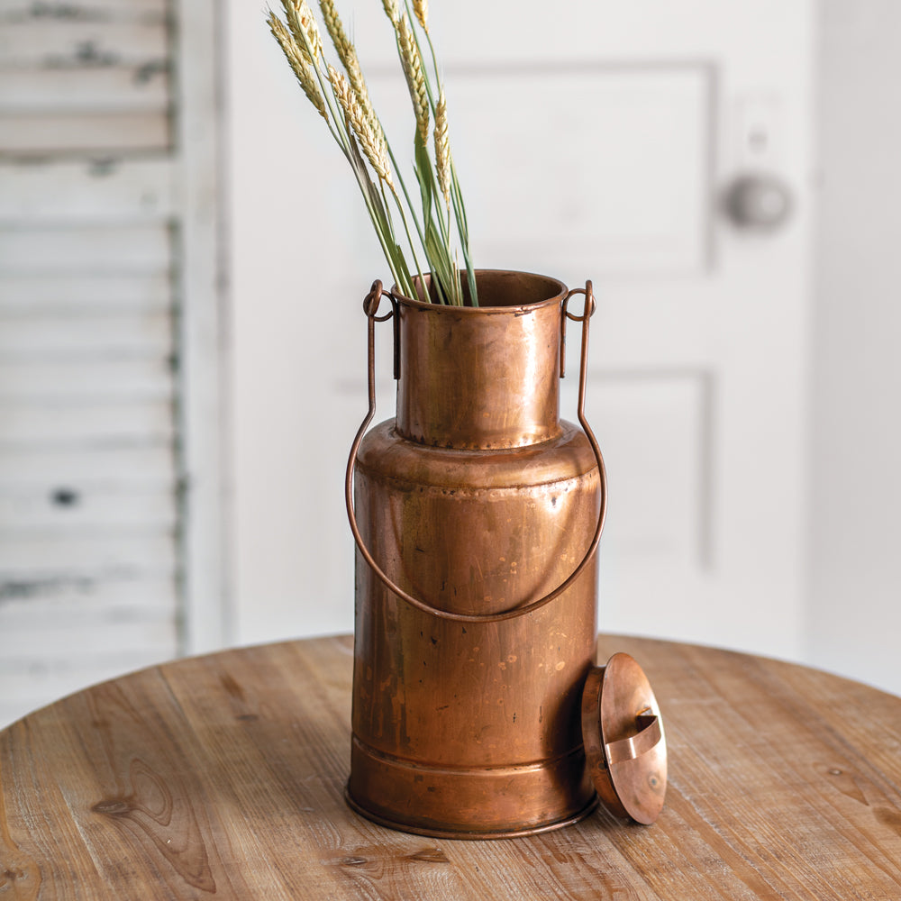 Copper Storage Container With Lid