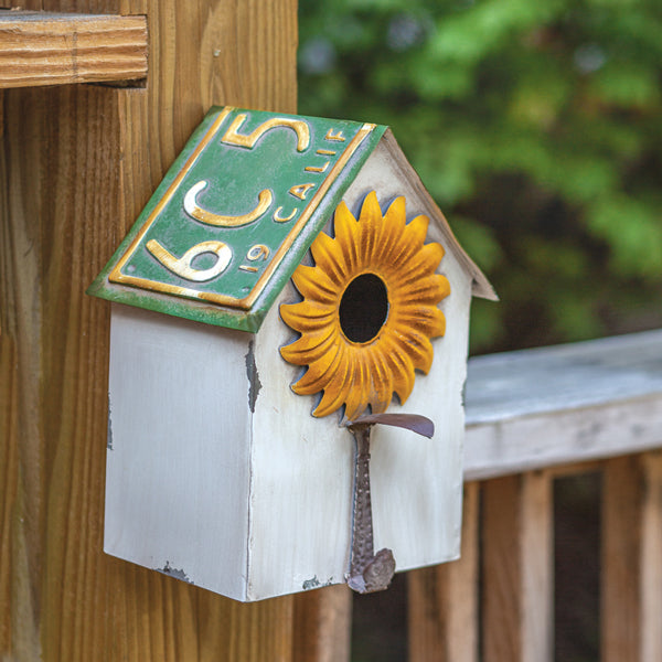 License Plate Birdhouse