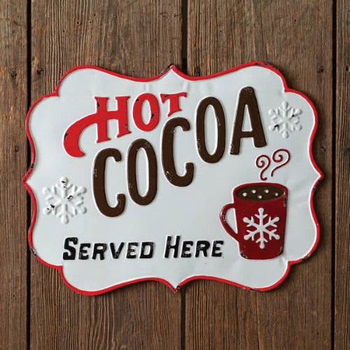 Hot Cocoa Served Here Wall Sign