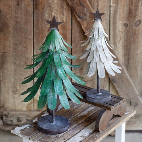 Rustic Metal Christmas Trees