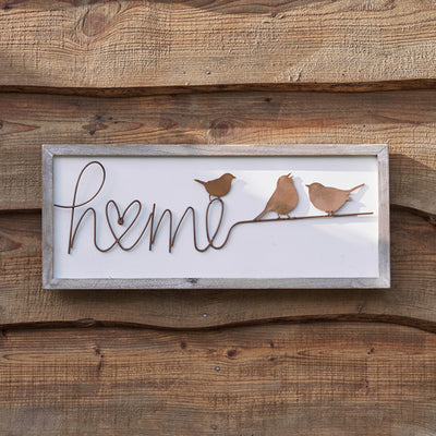 Home Wood and Copper Sign (store pick up only)