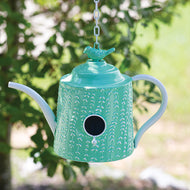 Mint Green Tea Pot Birdhouse