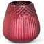 Matte Red Mercury Glass Honeycomb Vases - 3 Styles 2