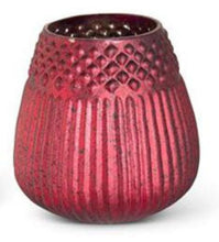 Load image into Gallery viewer, Matte Red Mercury Glass Honeycomb Vases - 3 Styles 2
