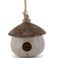 Stone Yurt Birdhouse with Rope Hangers - Three Sizes