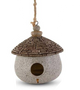 Stone Yurt Birdhouse with Rope Hangers - Three Sizes
