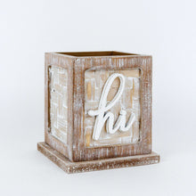 Load image into Gallery viewer, Hi Bamboo Wood Pencil Holder
