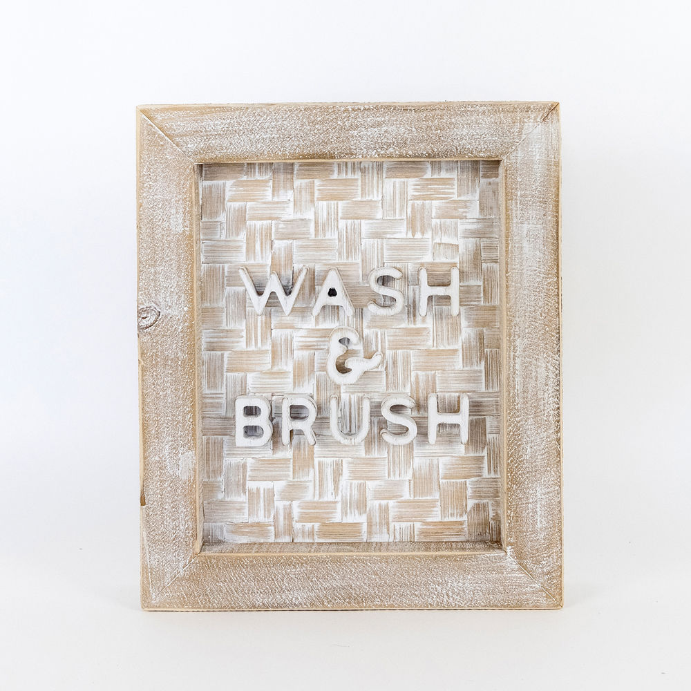 Wash & Brush Bamboo Sign