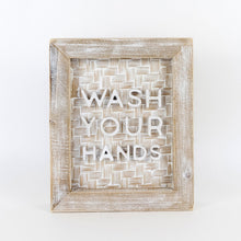 Load image into Gallery viewer, Wash Your Hands Bamboo Sign

