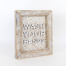 Load image into Gallery viewer, Wash Your Hands Bamboo Sign
