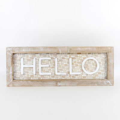 Hello Bamboo Sign (store pick up only)