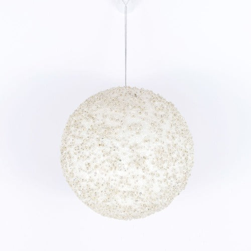 White Jewel Ball Ornament