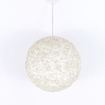 White Jewel Ball Ornament