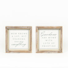 Load image into Gallery viewer, Reversible Grandma Framed Sign
