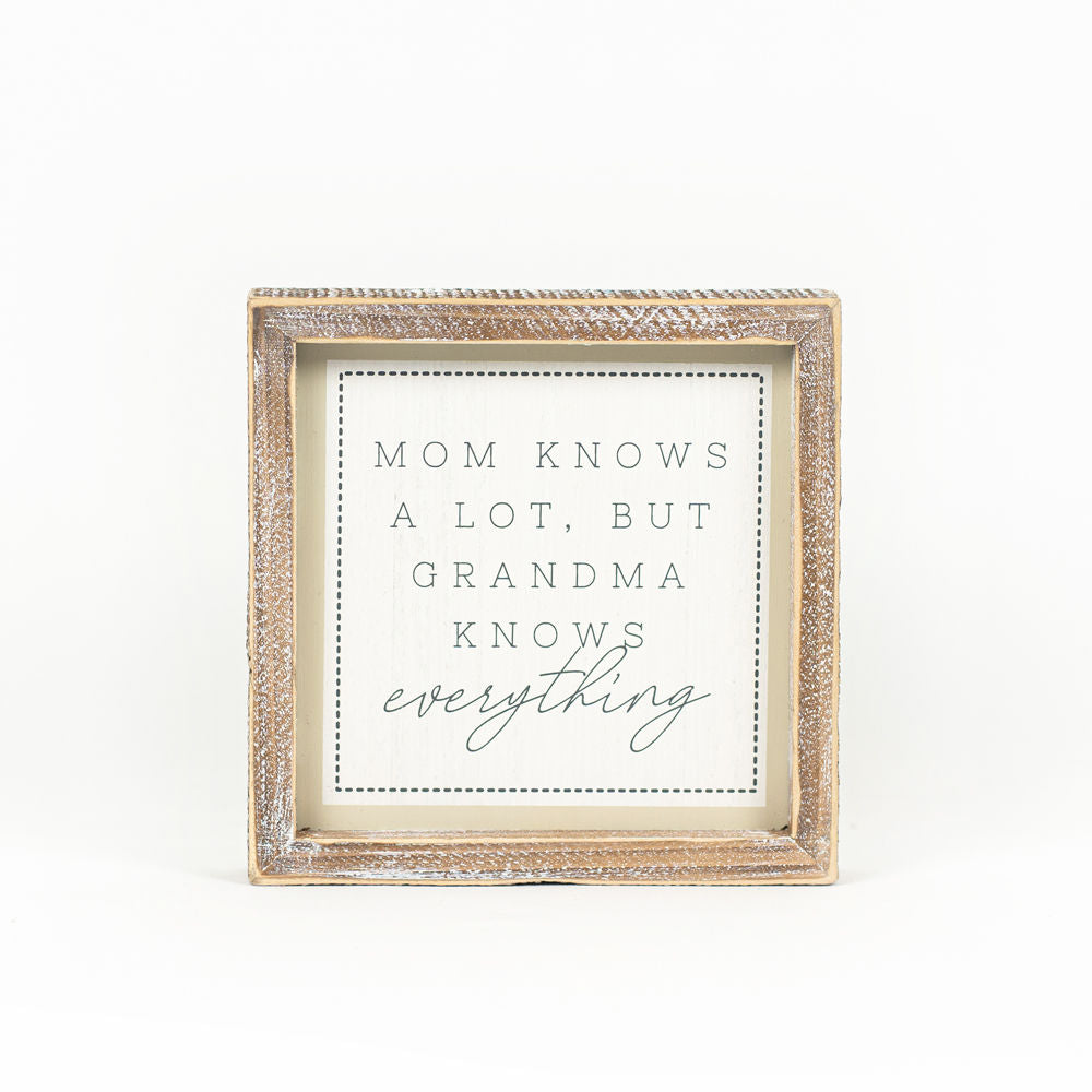 Reversible Grandma Framed Sign