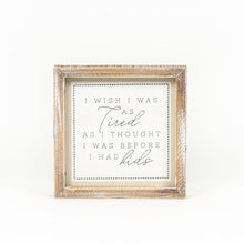 Load image into Gallery viewer, Reversible Kids/Mom Framed Sign
