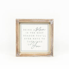 Load image into Gallery viewer, Reversible Kids/Mom Framed Sign
