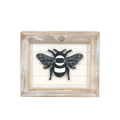 Reversible Honey/Bee Framed Sign