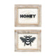 Reversible Honey/Bee Framed Sign
