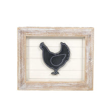 Load image into Gallery viewer, Reversible Free Range/Chicken Framed Sign
