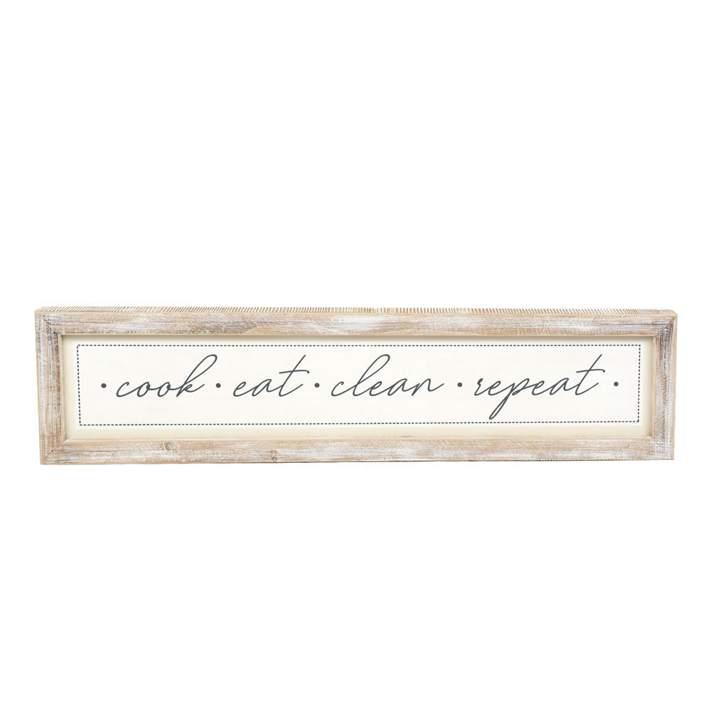 Reversible Wash/Cook Wood Framed Sign (store pick up only)