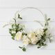 Gold Hoop Wreath With Assorted Flowers and Foliage