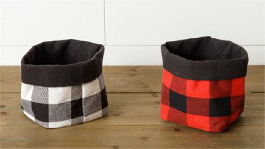 Buffalo Plaid Planter Bags