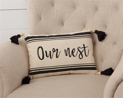 Our Nest Throw Pillow