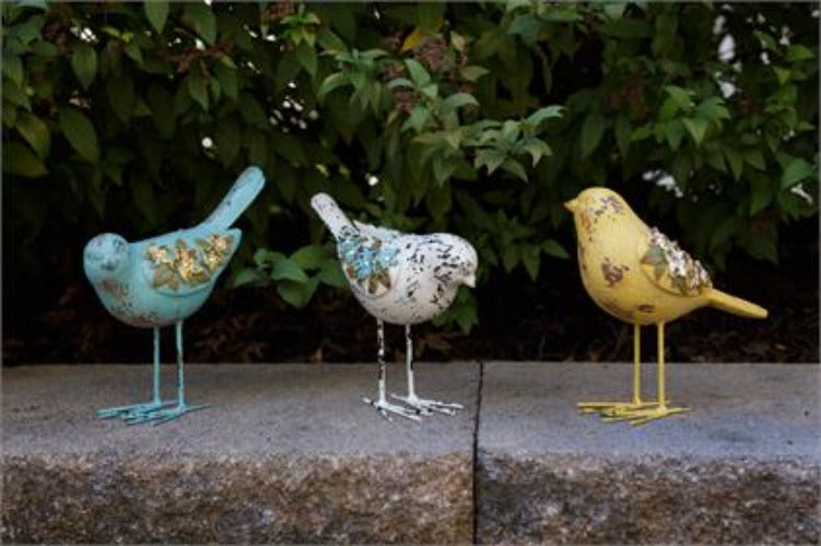 Vintage Birds With Flowers - Various Colors