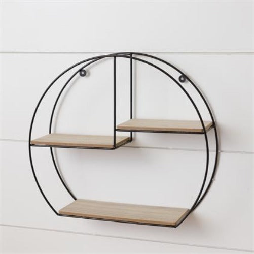 Metal Circle Wall Shelf