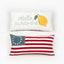 Reversible Hello Sunshine/USA Flag Pillow