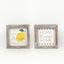Reversible Lemon/Home Sweet Home Framed Sign