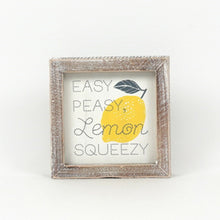 Load image into Gallery viewer, Reversible Lemon/Home Sweet Home Framed Sign_CLEARANCE
