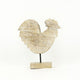 Mango Wood Rooster On A Stand - Two Sizes