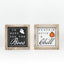 Reversible Here for the Boos/Pumpkin Spice Block Sign