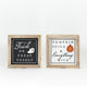 Reversible Trick Or Treat Yoself/Pumpkin Spice Block Sign