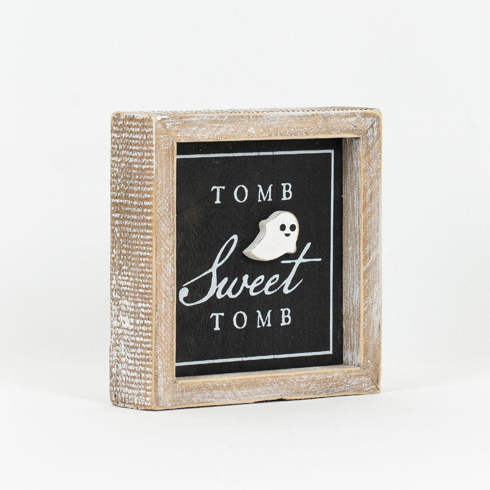 Reversible Tomb/Pumpkin Block Sign