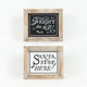 Reversible Fright This Way/Santa Stop Block Sign