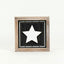 Reversible Wood Framed Star & Candy Cane Sign star