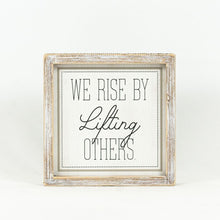 Load image into Gallery viewer, Reversible Wood Framed Cold Days &amp; We Rise Sign
