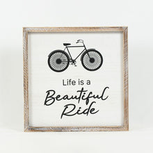 Load image into Gallery viewer, Reversible Wood Framed Skates &amp; Life Is A Beautiful Ride bike

