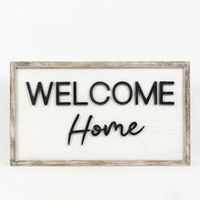 Load image into Gallery viewer, Reversible Wood Framed Welcome Home &amp; Tree Sign

