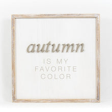 Load image into Gallery viewer, Reversible Trick Or Treat/Autumn Is My Favorite Color Block Sign autumn
