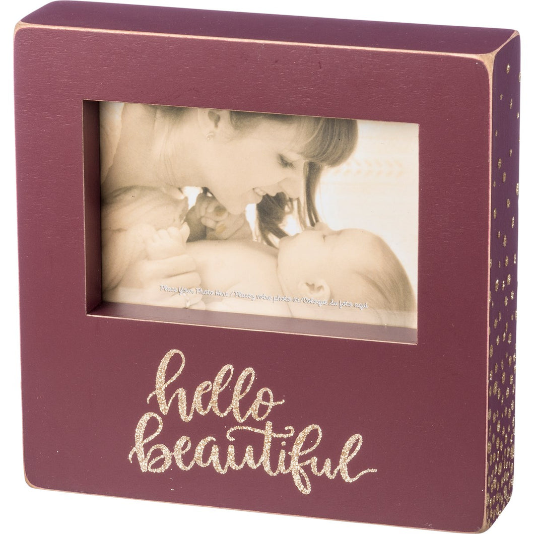 Hello Beautiful Box Frame_CLEARANCE