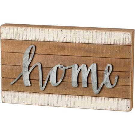 Home Slat Box Sign_CLEARANCE